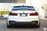 BMW M5C M5 F90 2018 2019 2020 2021 2022 2023 2024 & 5 Series M550 540 G30 2017 2018 2019 2020 2021 2022 2023 (Fits both Pre-LCI & LCI) with Aftermarket Parts - Rear Diffuser & Undertray Carbon Fiber from Geex Village